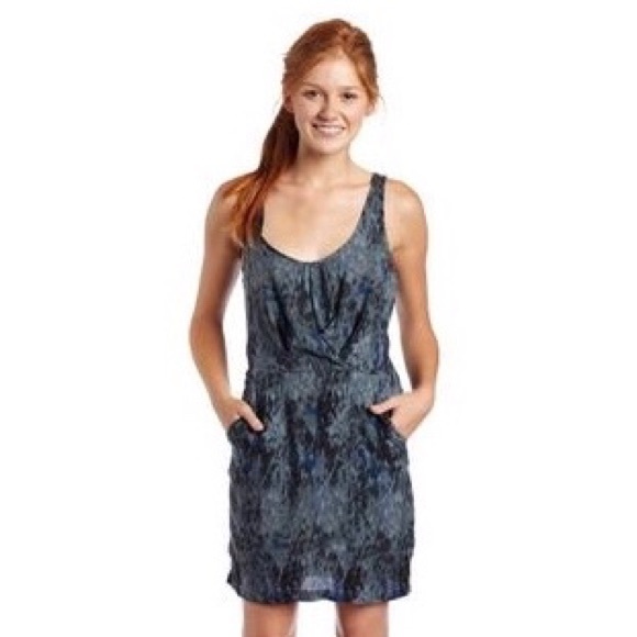 BB Dakota Dresses & Skirts - Jack by BB Dakota Dress Gray Blue Print Pockets M